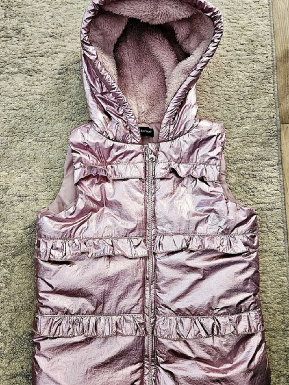 Andy & Evan Pink Hooded Puffer Vest